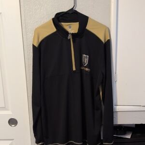 Vegas Golden Knights Black & Gold Men's Quarter-Zip Performance Jacket